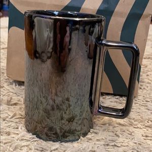 limited edition iridescent purple tall skinny mug